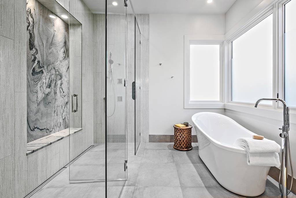 Photo of Custom Home Bathroom Designed by Adam Leland Homes Inc. Seattle, WA